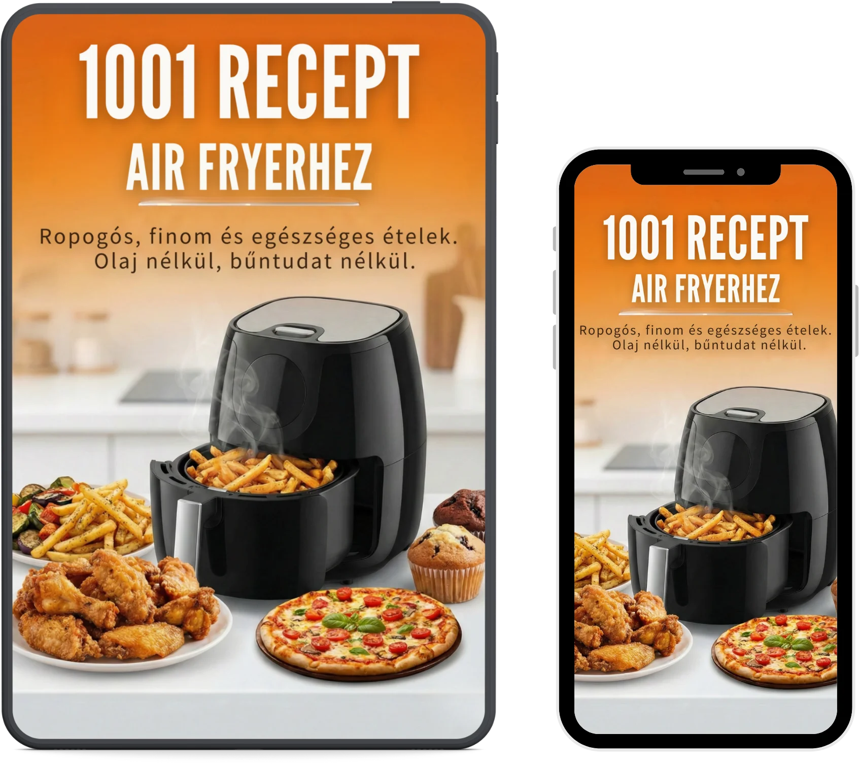 Макет на е-книгата: 1001 здравословни рецепти за Air Fryer